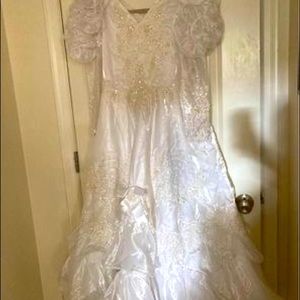 1980s vintage wedding dress